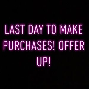 Posh will be closed! Make your purchases